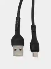 Черный кабель USB EARLDOM EC-095 для подзарядки и передачи данных Micro,1 метр, черный