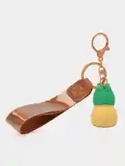 Зеленый брелок для рюкзака и ключей "Капибара"