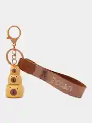 Коричневый брелок для рюкзака и ключей "Капибара"