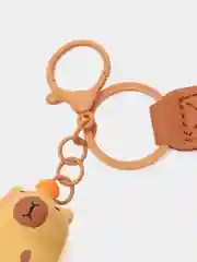 Коричневый брелок для рюкзака и ключей "Капибара"