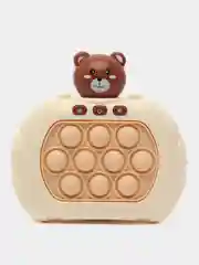 Коричневый электронный Поп ит Pop it на русском языке, игрушка антистресс (батарейки в комплекте)