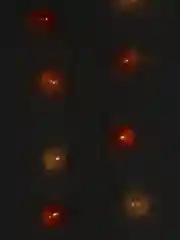 Гирлянда шарики из хлопка на батарейках 20 шт(3 метра) розовые для декора детских комнат