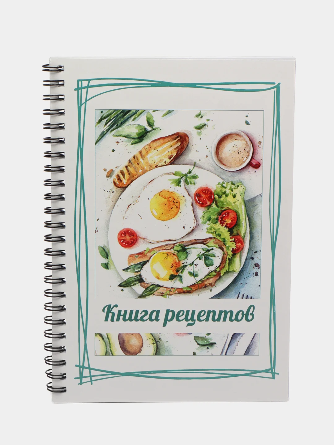 Белый книга, блокнот для записи кулинарных рецептов