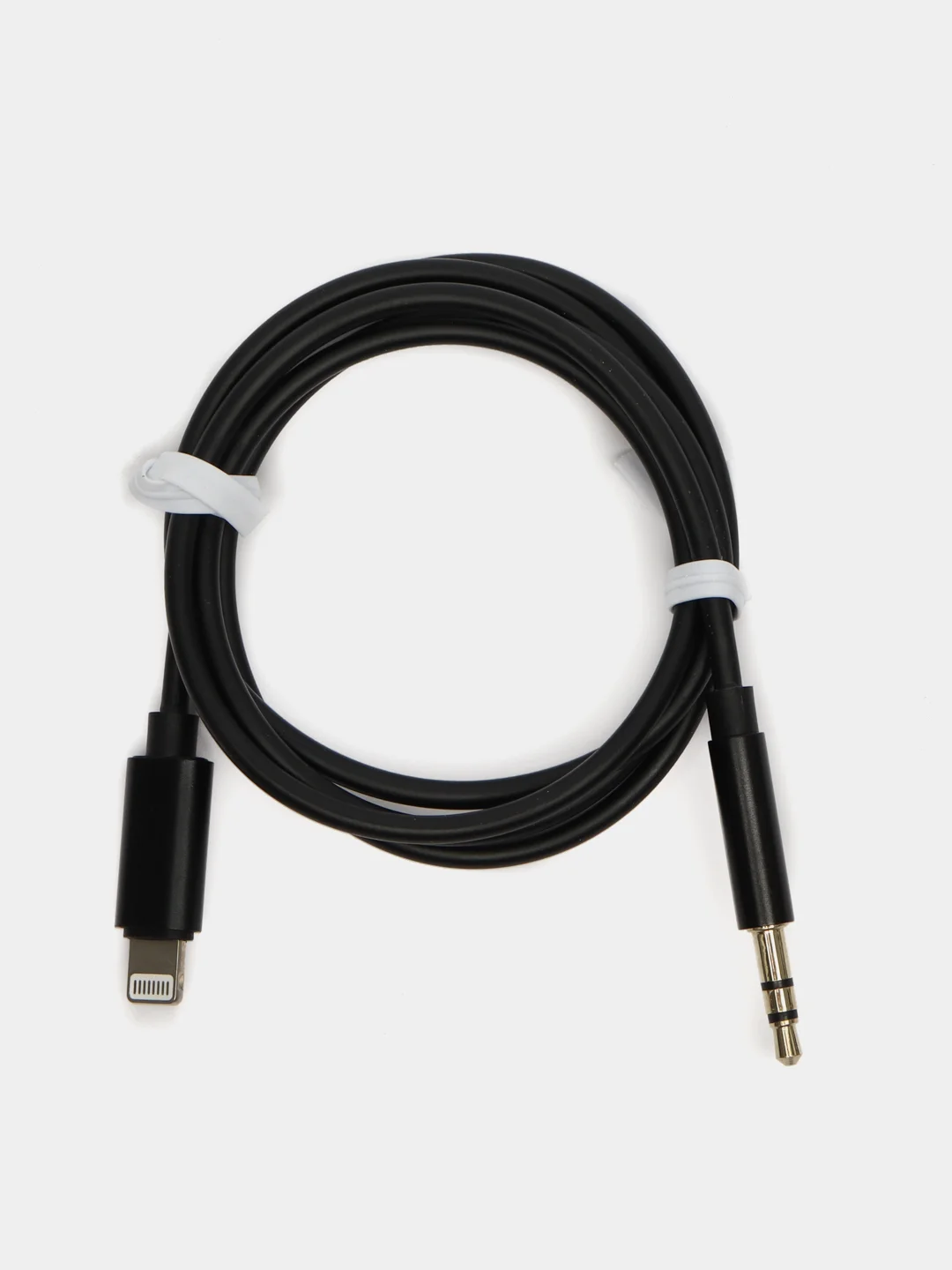 Черный кабель AUX-Lightning, для iPhone, 3,5 jack, 1 м