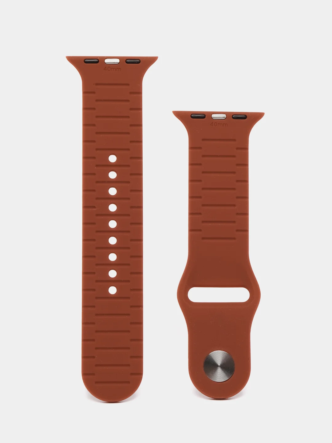 Карамельный силиконовый ремешок c гравировкой для Apple Watch 38mm/40mm/41mm/42mm/44mm/45mm/49mm