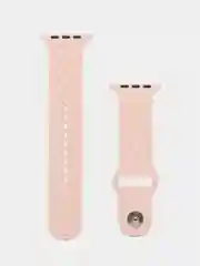 Розовый силиконовый ремешок c гравировкой для Apple Watch 38mm/40mm/41mm/42mm/44mm/45mm/49mm