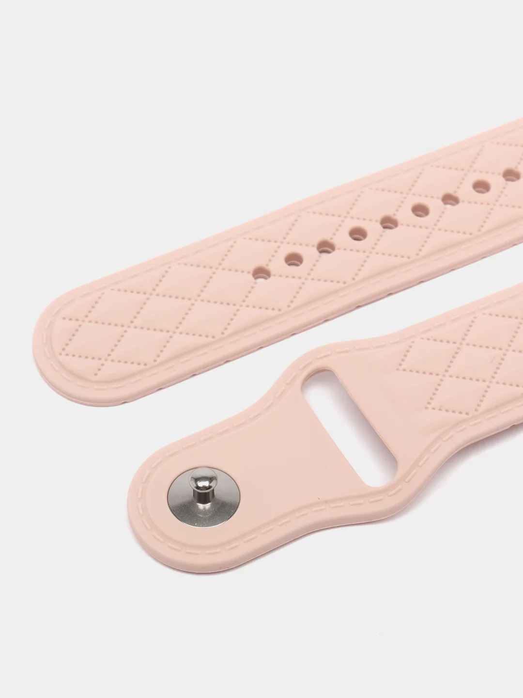 Розовый силиконовый ремешок c гравировкой для Apple Watch 38mm/40mm/41mm/42mm/44mm/45mm/49mm