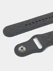 Серый силиконовый ремешок c гравировкой для Apple Watch 38mm/40mm/41mm/42mm/44mm/45mm/49mm