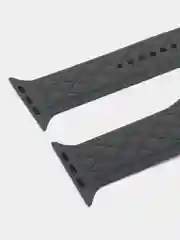 Серый силиконовый ремешок c гравировкой для Apple Watch 38mm/40mm/41mm/42mm/44mm/45mm/49mm