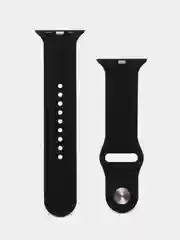 Серый силиконовый ремешок c гравировкой для Apple Watch 38mm/40mm/41mm/42mm/44mm/45mm/49mm