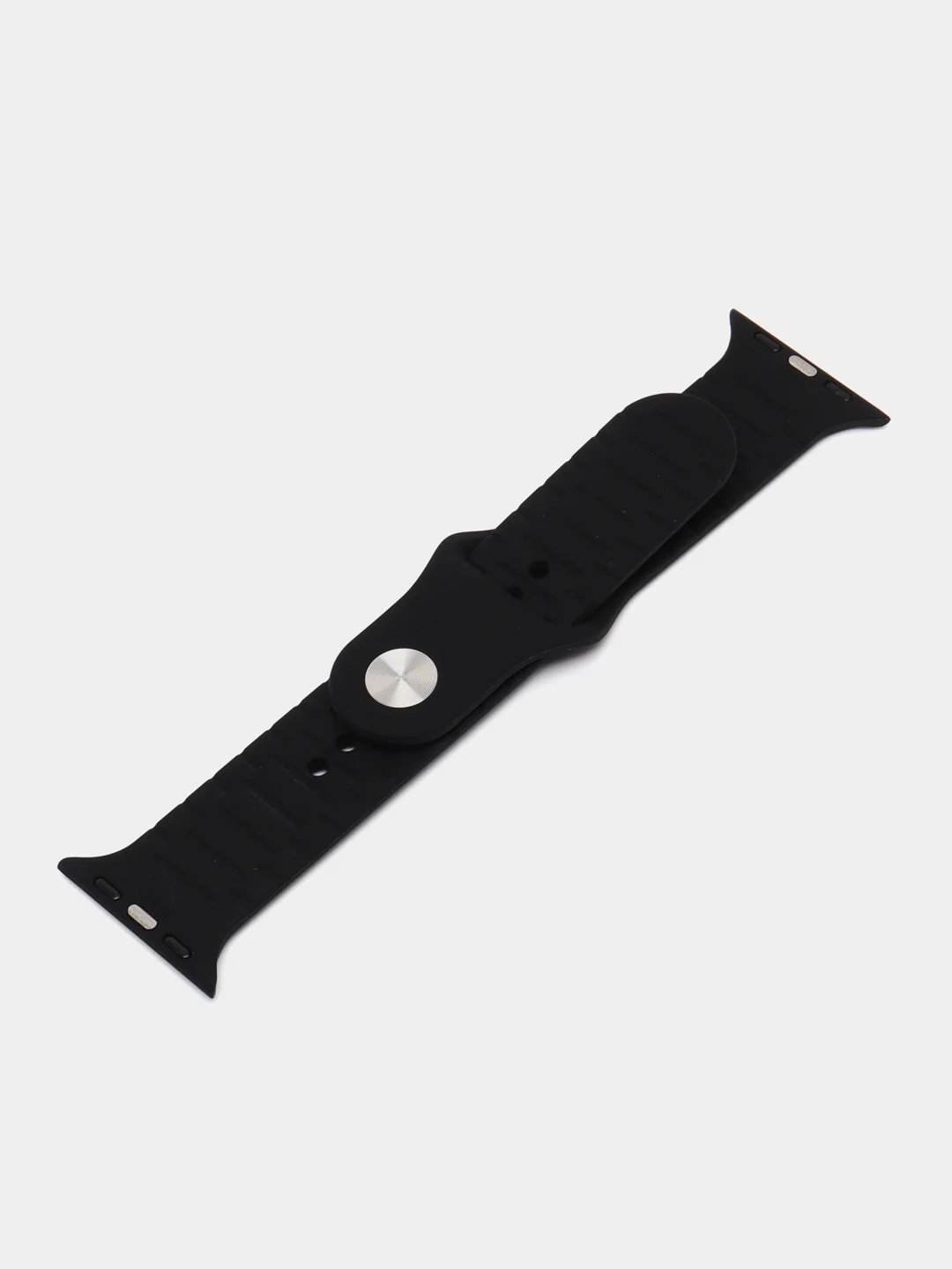 Серый силиконовый ремешок c гравировкой для Apple Watch 38mm/40mm/41mm/42mm/44mm/45mm/49mm