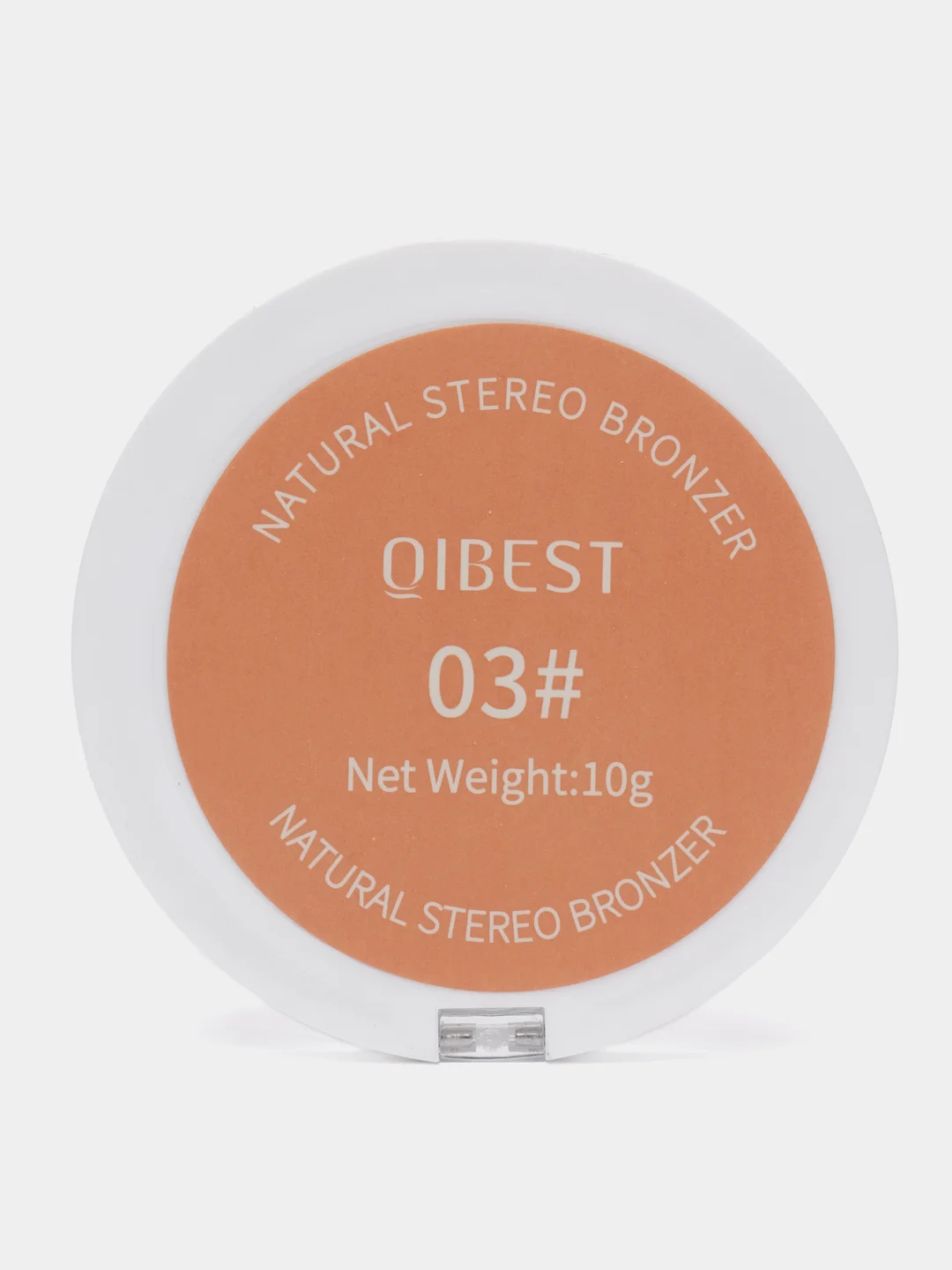 Карамельный пудра бронзатор для лица QiBest, скульптор для контуринга, матовая, 3 оттенка, 10 г