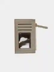 Серый визитница-картхолдер для банковских карт и проездных