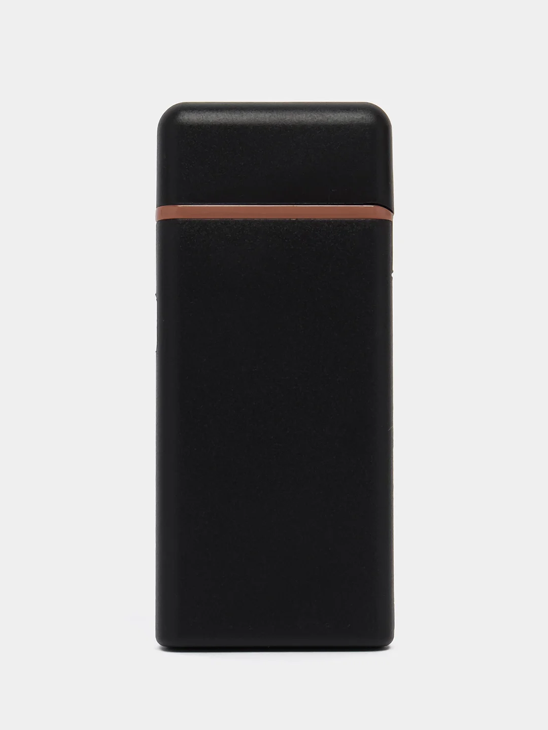 Черный зажигалка электронная USB, ультратонкая, ветрозащитная с зарядкой