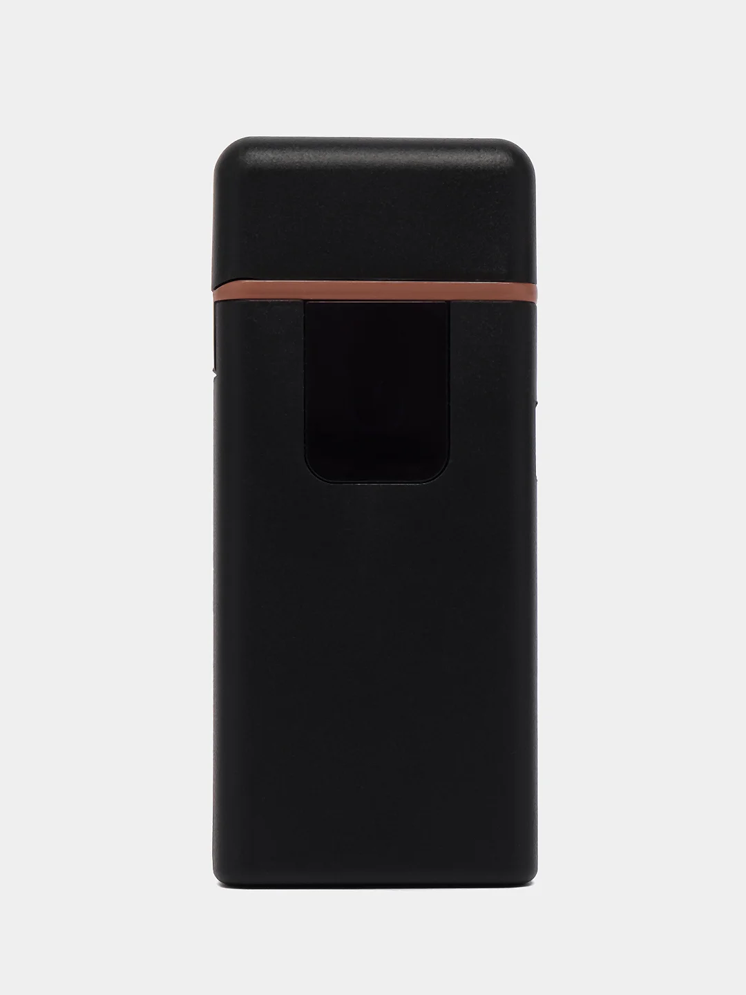 Черный зажигалка электронная USB, ультратонкая, ветрозащитная с зарядкой