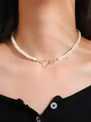 Молочный ожерелье из жемчуга, чокер на шею, цепочка