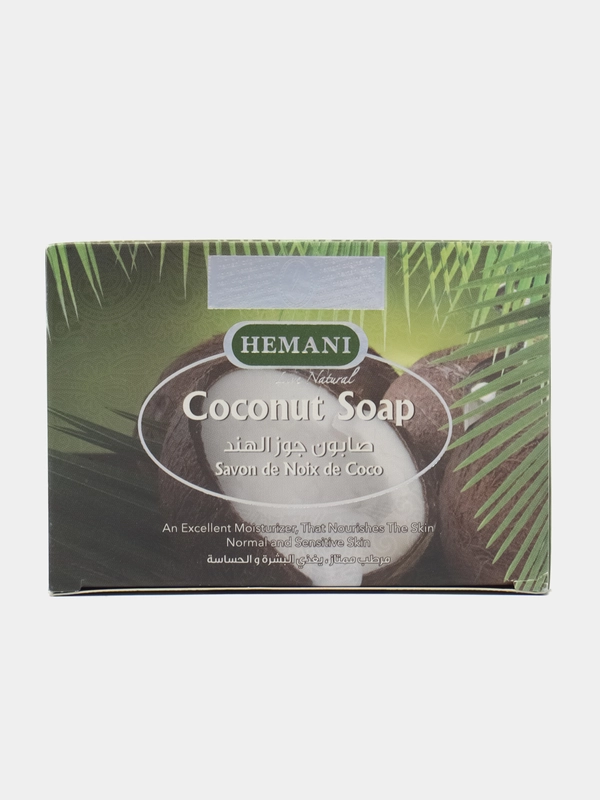 Мыло натуральное Hemani, с кокосовым маслом, 75 г