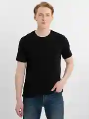Черный мужская футболка хлопок