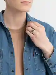 Серый перстень мужской