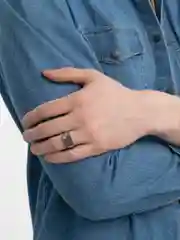 Серый перстень мужской