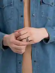 Серый перстень мужской