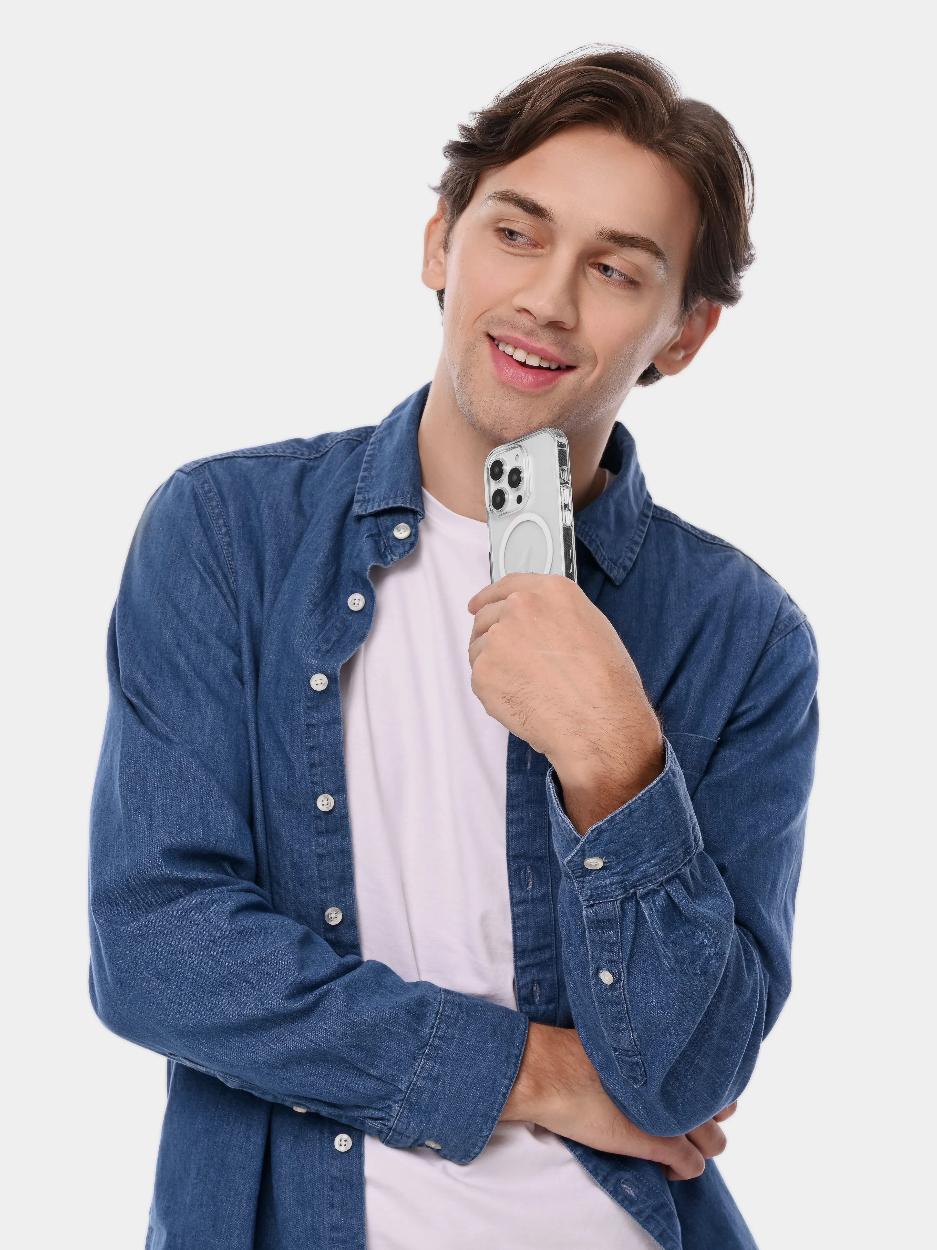 Чехол защитный uBear Real Mag Case для iPhone 14 Pro, MagSafe совместимый, усиленный