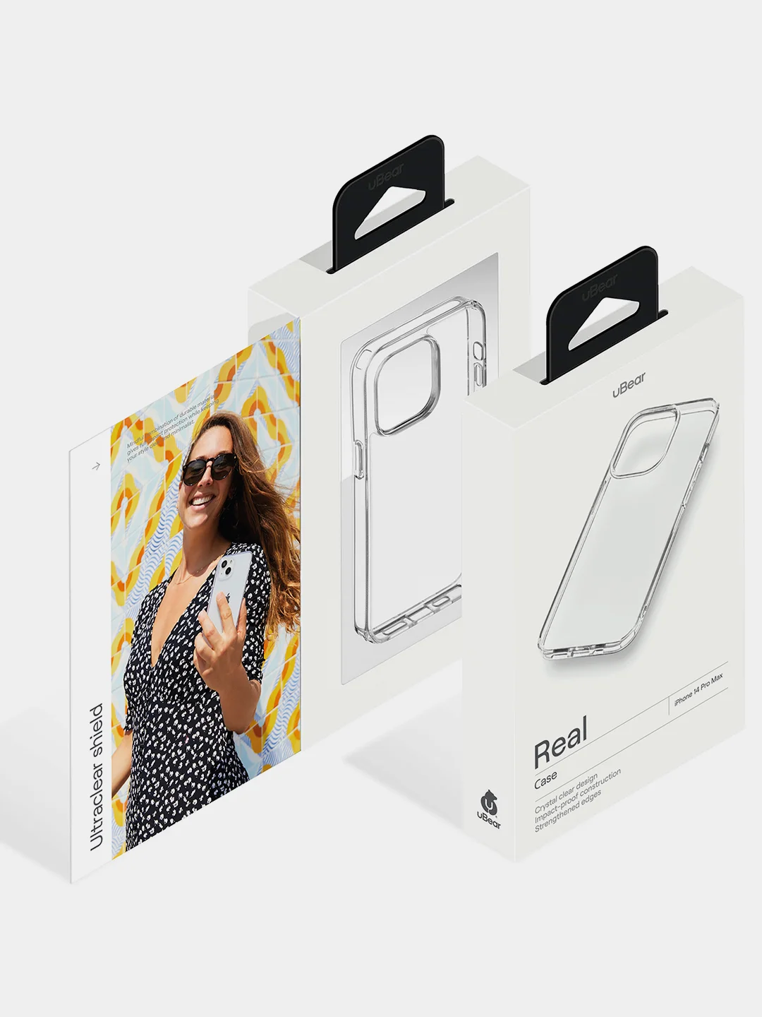Чехол защитный uBear Real Case для iPhone 14 Pro Max, усиленный, прозрачный