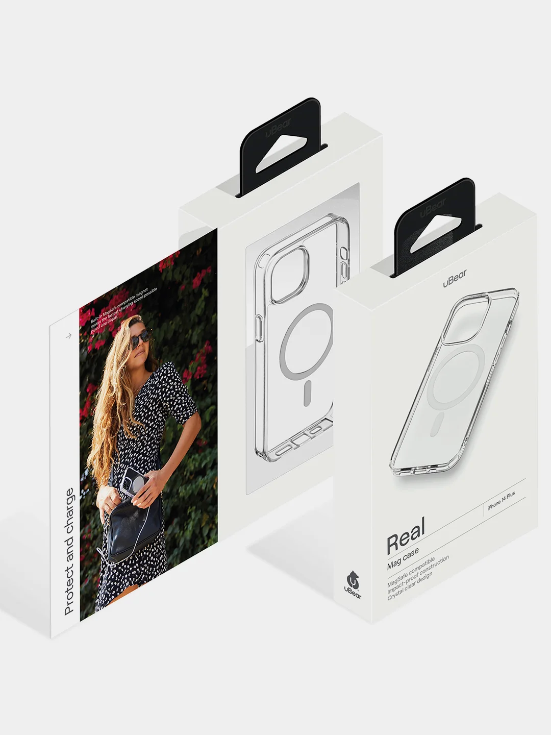 Чехол защитный uBear Real Mag Case для iPhone 14 Pro Max, MagSafe совместимый, усиленный