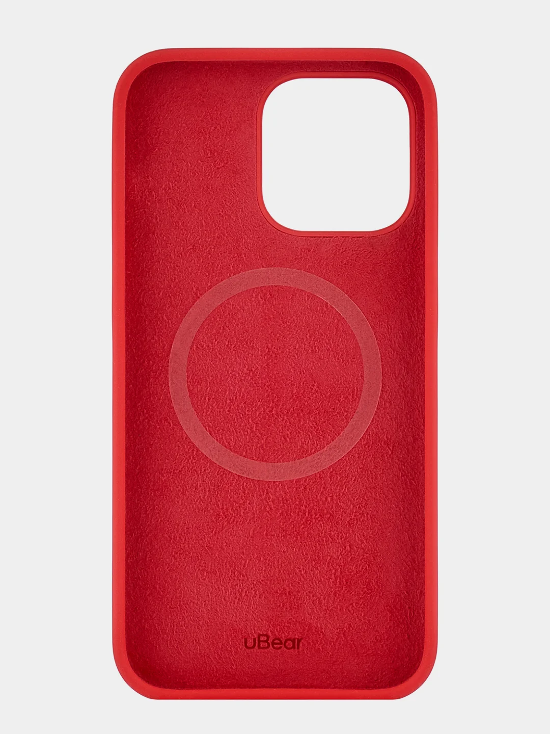 Алый чехол защитный uBear Touch Mag Case для iPhone 14 Pro Max, MagSafe, силикон, софт-тач