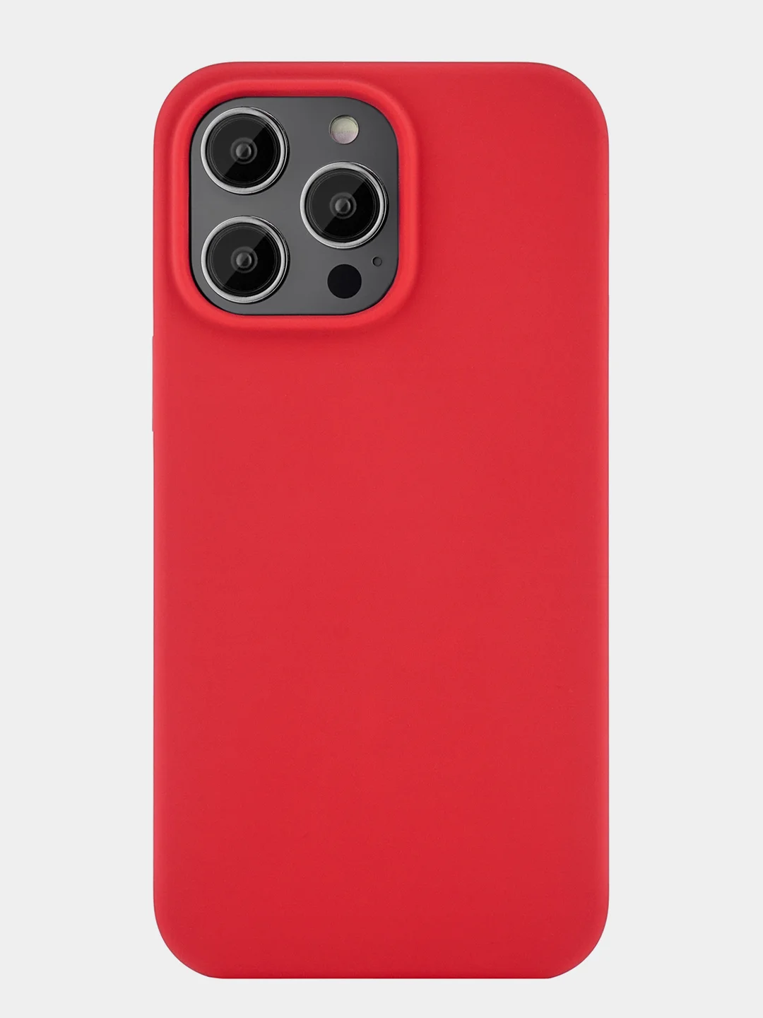 Алый чехол защитный uBear Touch Mag Case для iPhone 14 Pro Max, MagSafe, силикон, софт-тач
