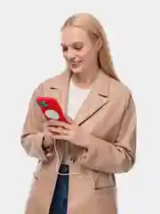 Алый чехол защитный uBear Touch Mag Case для iPhone 14 Pro Max, MagSafe, силикон, софт-тач