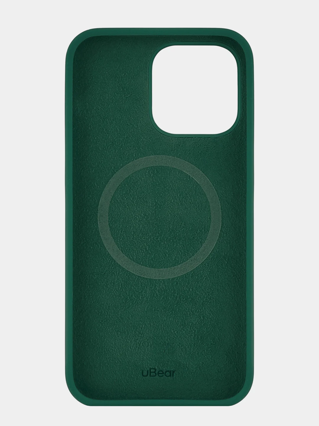 Зеленый чехол защитный uBear Touch Mag Case для iPhone 14 Pro Max, MagSafe, силикон, софт-тач