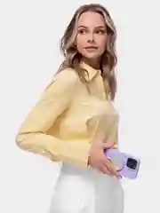 Лавандовый чехол защитный uBear Touch Mag Case для iPhone 14 Pro Max, MagSafe, силикон, софт-тач