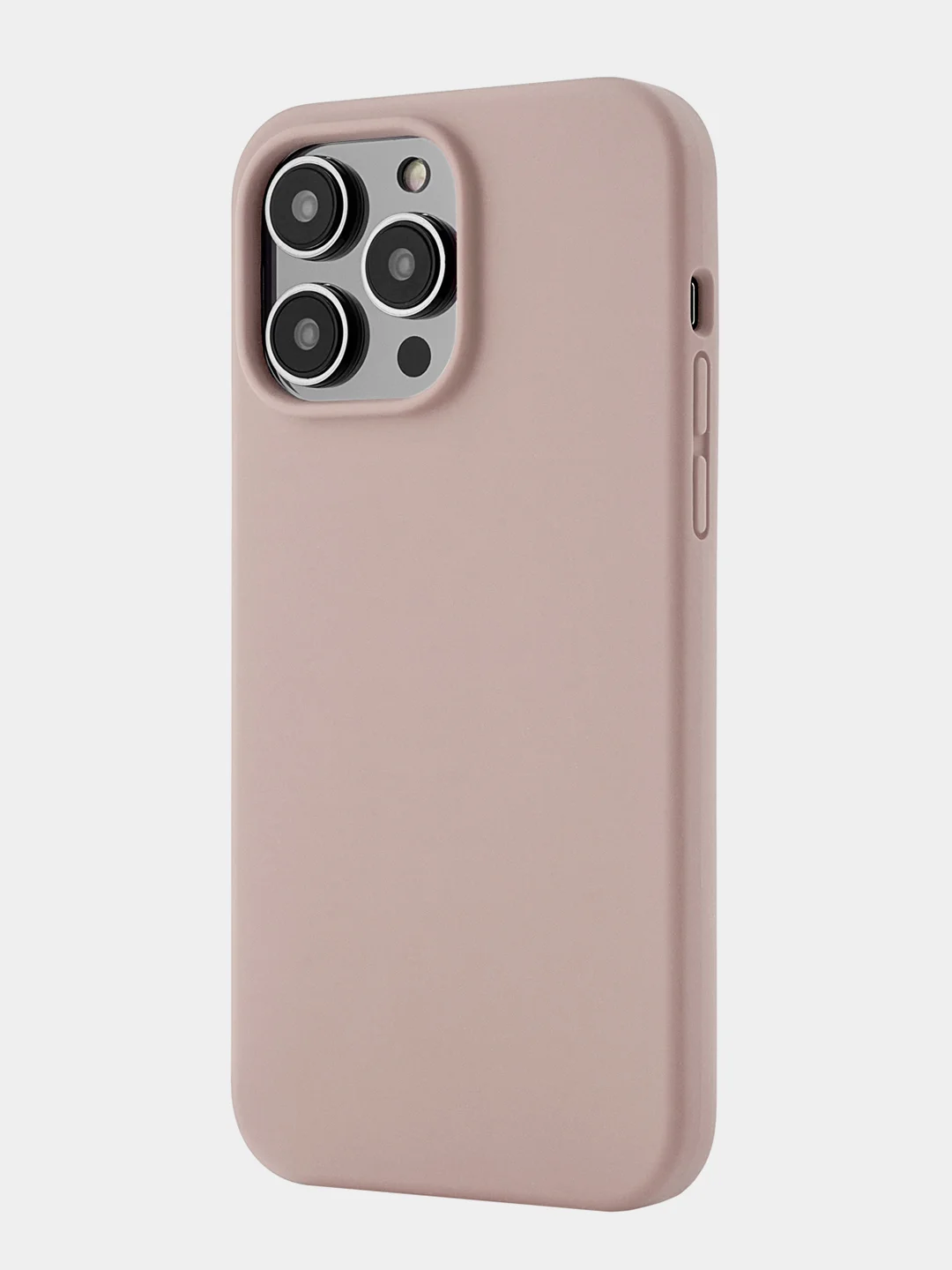 Розовый чехол защитный uBear Touch Mag Case для iPhone 14 Pro Max, MagSafe, силикон, софт-тач