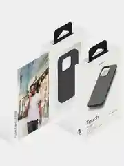 Черный чехол защитный uBear Touch Mag Case для iPhone 14 Pro Max, MagSafe, силикон, софт-тач