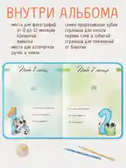 Фотоальбом детский первого года жизни "Лучший для мамы" 240х290 мм. 32 стр. Проф-Пресс