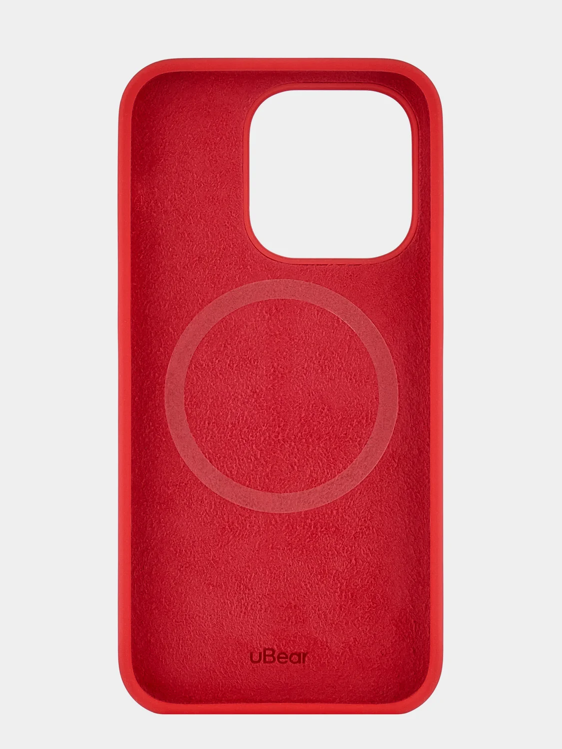Алый чехол защитный uBear Touch Mag Case для iPhone 14 Pro, MagSafe совместимый, софт-тач