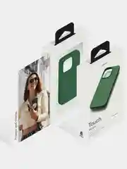 Зеленый чехол защитный uBear Touch Mag Case для iPhone 14 Pro, MagSafe совместимый, софт-тач