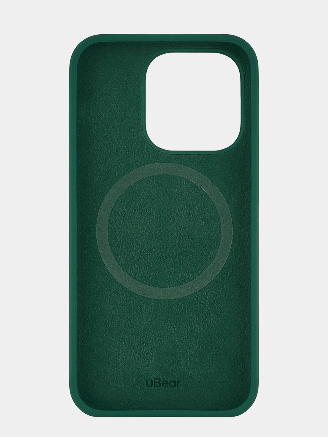 Зеленый чехол защитный uBear Touch Mag Case для iPhone 14 Pro, MagSafe совместимый, софт-тач