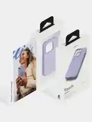 Лавандовый чехол защитный uBear Touch Mag Case для iPhone 14 Pro, MagSafe совместимый, софт-тач