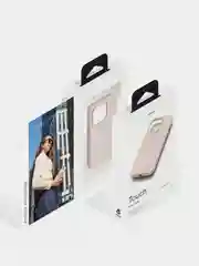 Розовый чехол защитный uBear Touch Mag Case для iPhone 14 Pro, MagSafe совместимый, софт-тач