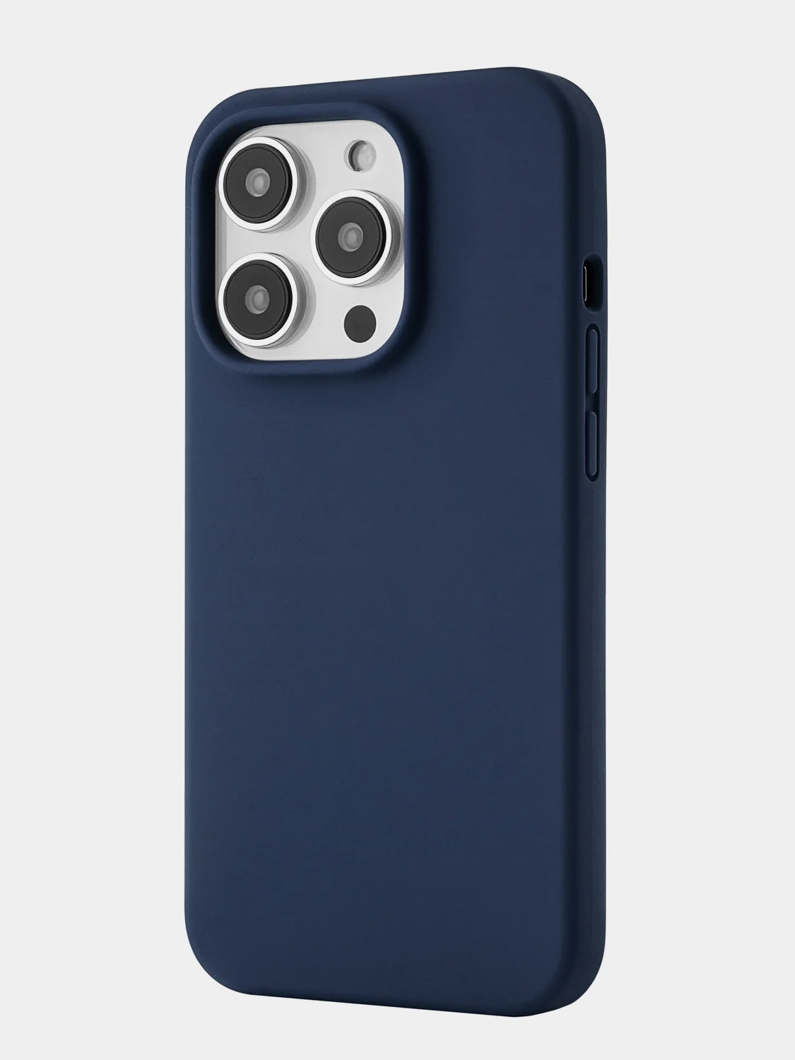 Темно-синий чехол защитный uBear Touch Mag Case для iPhone 14 Pro, MagSafe совместимый, софт-тач
