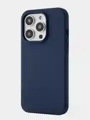 Темно-синий чехол защитный uBear Touch Mag Case для iPhone 14 Pro, MagSafe совместимый, софт-тач
