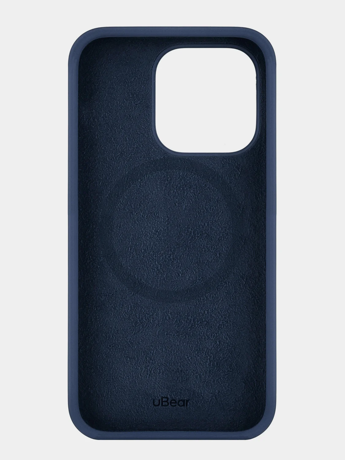 Темно-синий чехол защитный uBear Touch Mag Case для iPhone 14 Pro, MagSafe совместимый, софт-тач