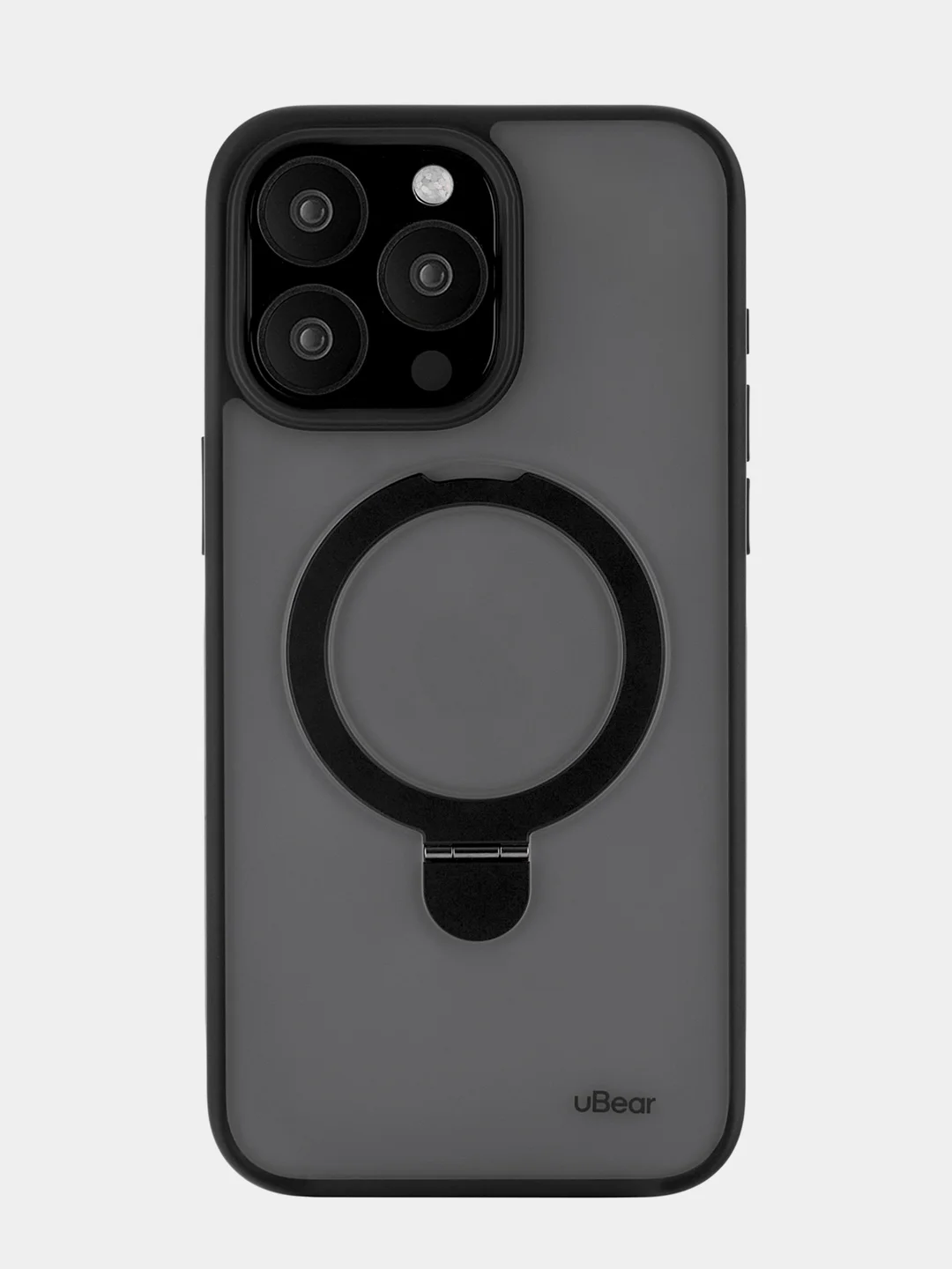 Черный чехол для iPhone 15 Pro Max uBear Clip Mag Case, MagSafe совместимый, усиленный, силк-тач