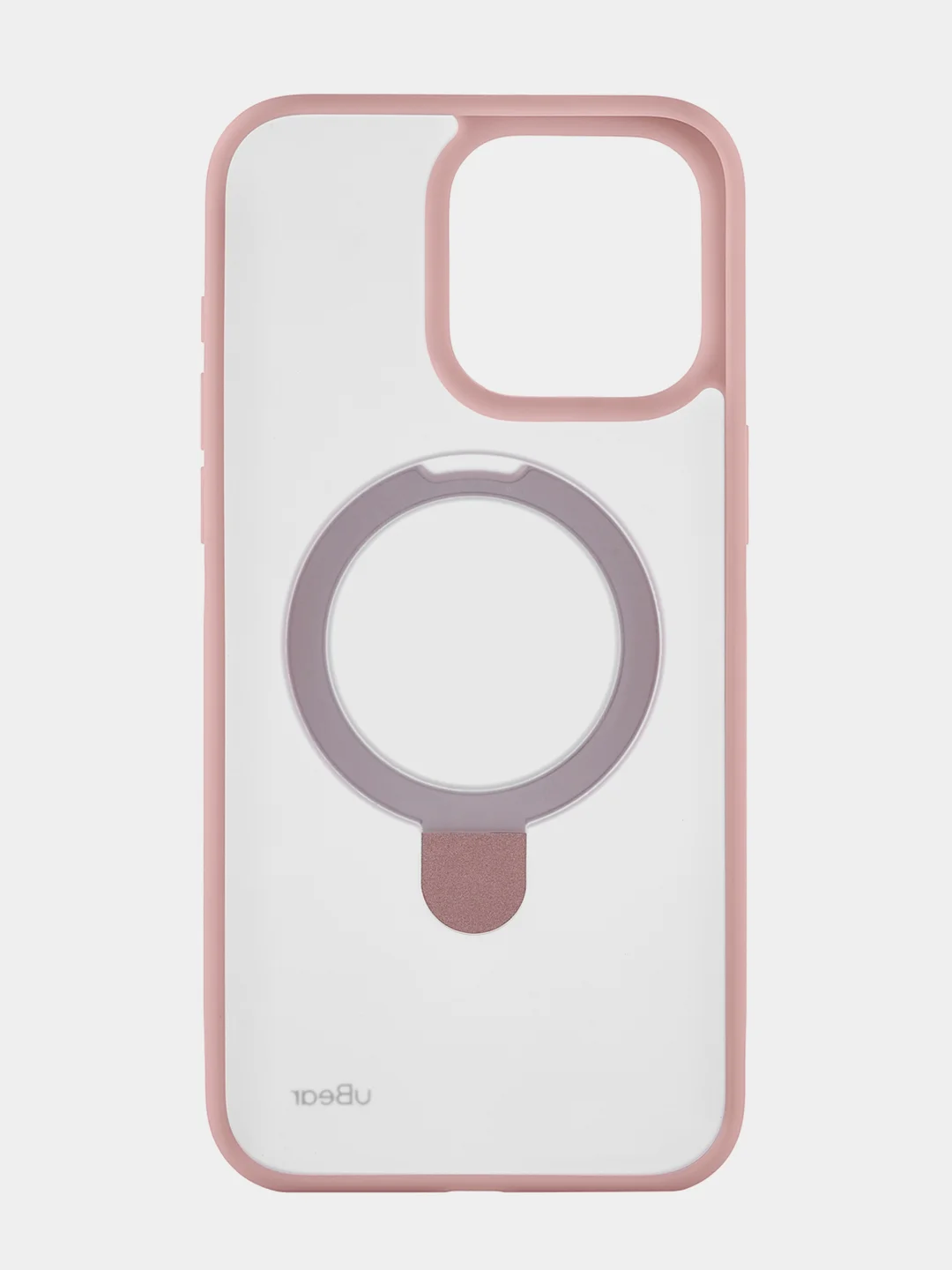 Розовый чехол для iPhone 15 Pro Max uBear Clip Mag Case, MagSafe совместимый, усиленный, силк-тач