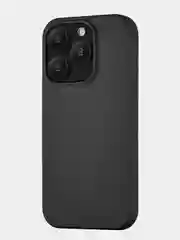 Черный чехол для iPhone 15 Pro uBear Capital Case, MagSafe совместимый, натуральная кожа