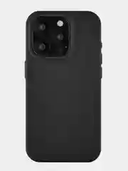 Черный чехол для iPhone 15 Pro uBear Capital Case, MagSafe совместимый, натуральная кожа
