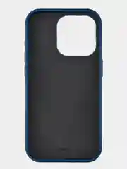 Темно-синий чехол для iPhone 15 Pro uBear Capital Case, MagSafe совместимый, натуральная кожа