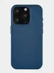 Темно-синий чехол для iPhone 15 Pro uBear Capital Case, MagSafe совместимый, натуральная кожа
